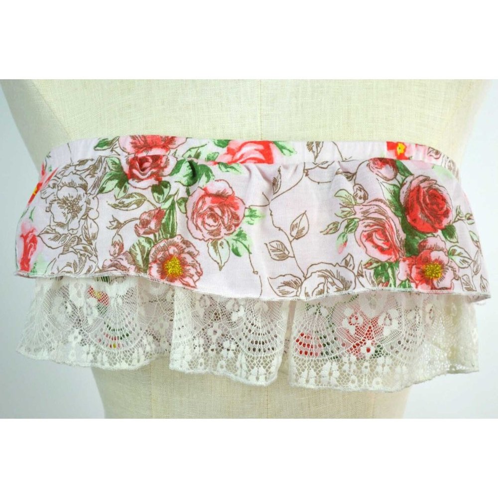 FULL TILT Bandeau Top Size LARGE L Tube Top Floral Lace TILLY'S NWT